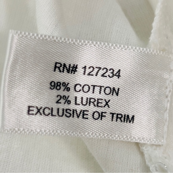 Boston Proper Embellished Tunic White with Turquoise Baubles ~ M NWT - Picture 12 of 12